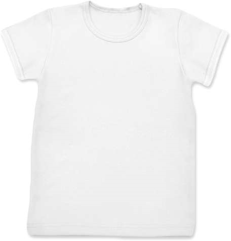 Detské tričko, krátky rukáv, biele