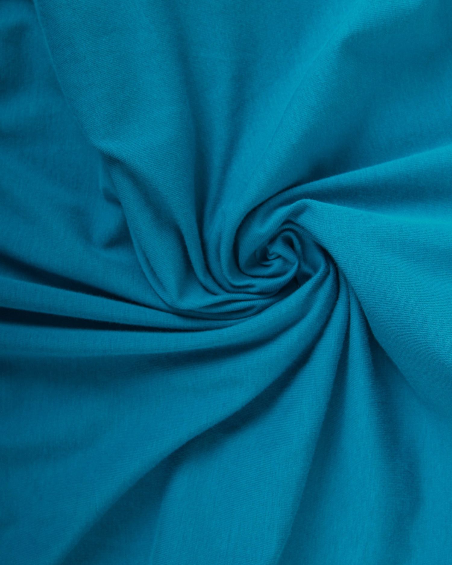 Cotton single Jersey with elastane, 1 meter, 165gr/m2, dark turquoise