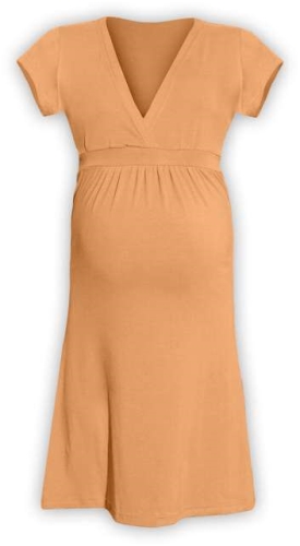 Tehotenské šaty Šarlota, oranžové