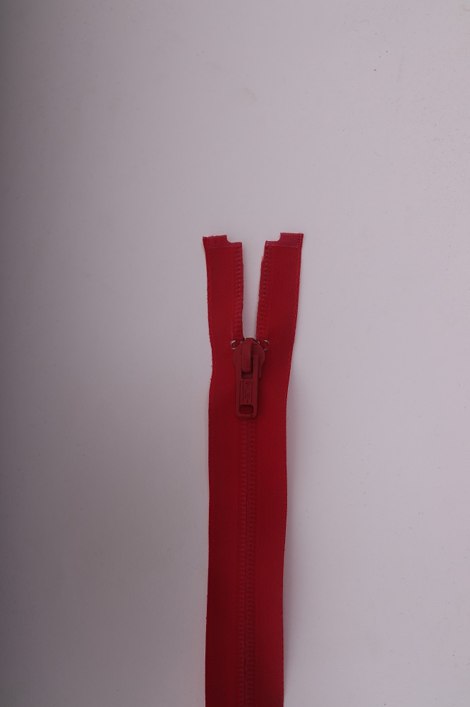 Zip 61cm spirálový, červený, voděodolný, neukončený