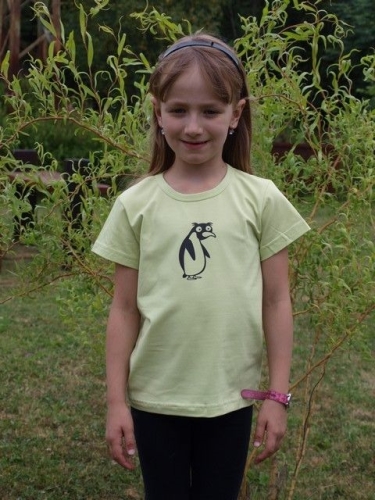 detské tričko s KR, sv. zelené, TUČNIAK