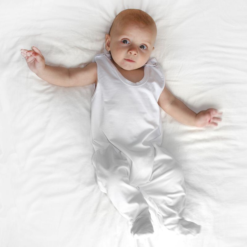 Dojčenské dupačky bavlnené, biele