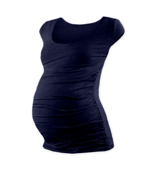 T-shirt for pregnant women Johanka, mini sleeves, DARK BLUE