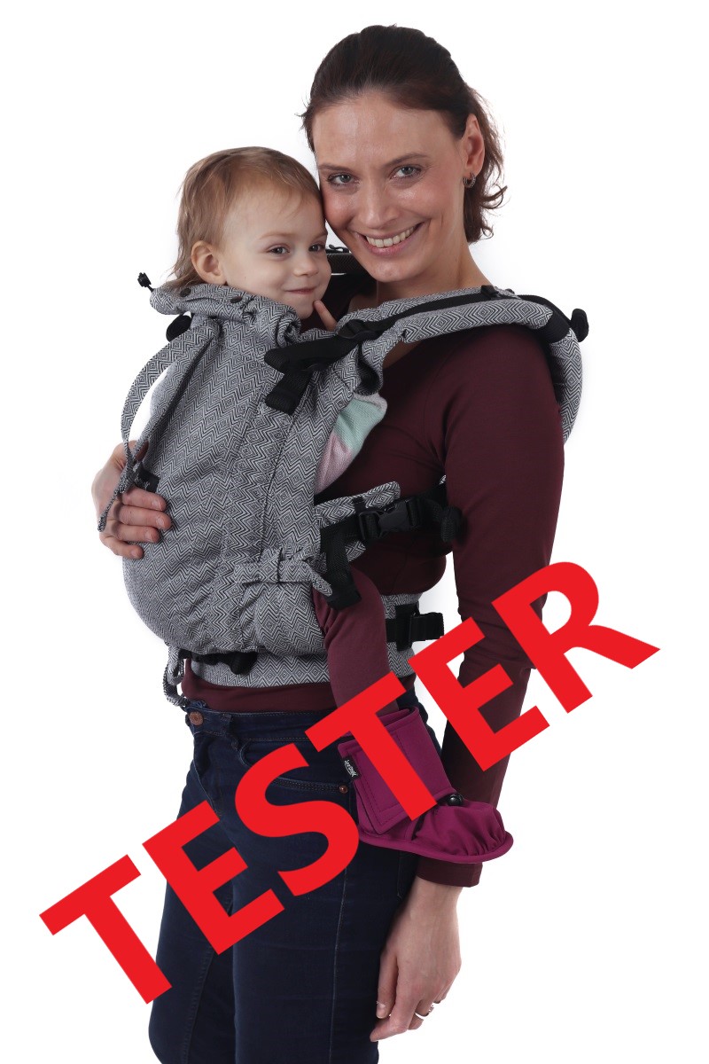 TESTER: Ergonomic growing baby carrier JONAS NEW, grey
