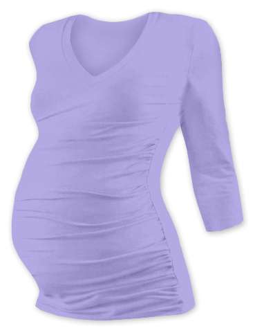 Maternity T-shirt Vanda, 3/4 sleeves, LILAC