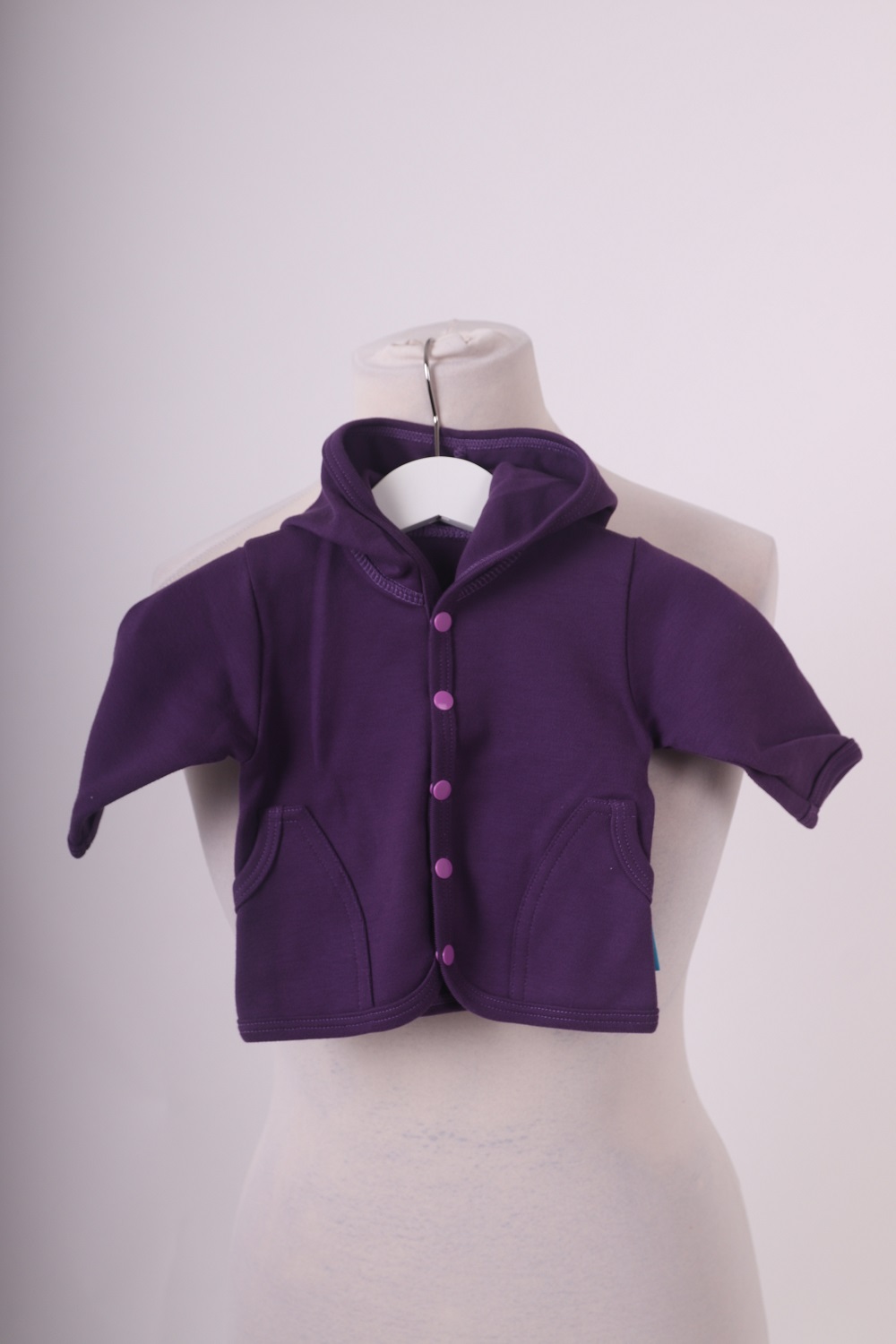 Bio-kojenecký kabátek, fialový, 56