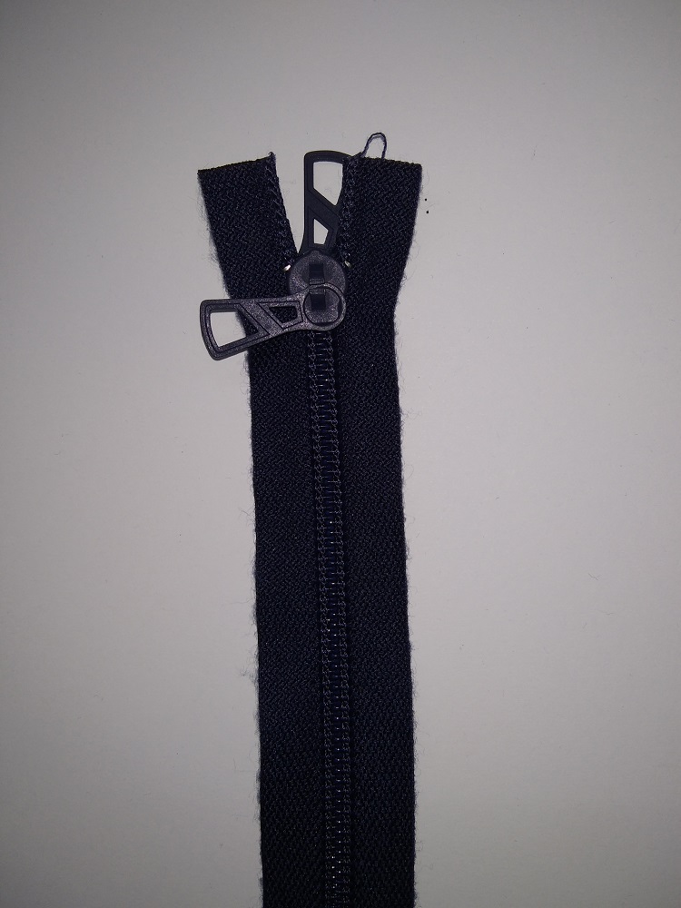 Zipper 40 cm, blue
