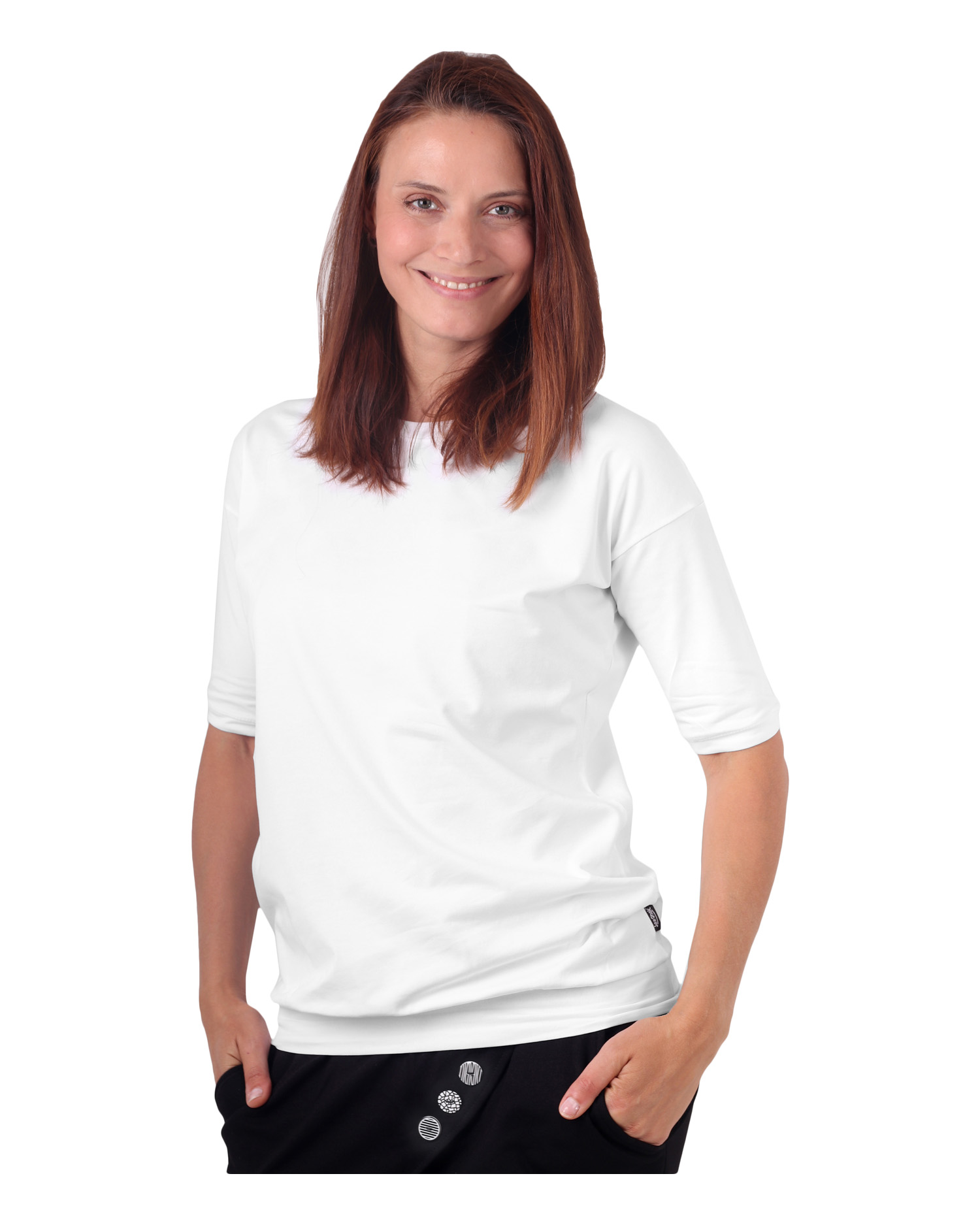 Women´s oversized T-shirt Darina, white