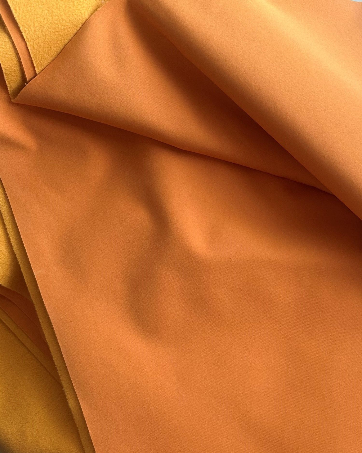 Zbytek metráže: Softshell zimní s fleecem, oranžový