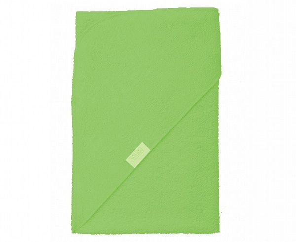 Badetuch mit einem Kapuzchen; 72x72cm, grün