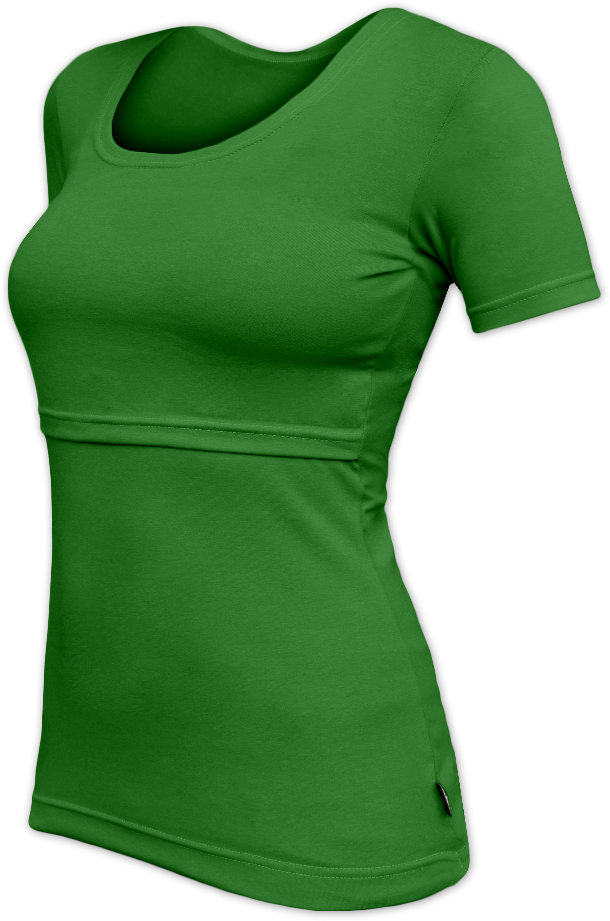 KATERINA- breast-feeding T-shirt 04, short sleeves, DARK GREEN S/M