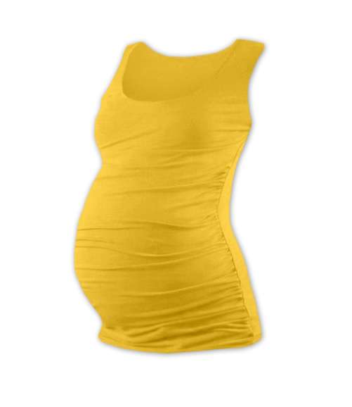 T-shirt for pregnant women Johanka, no sleeves, YELLOW-ORANGE