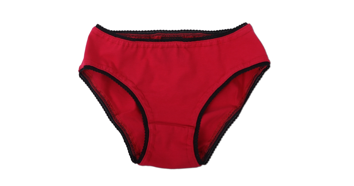 Girl's cotton panties, red | jozanek.com