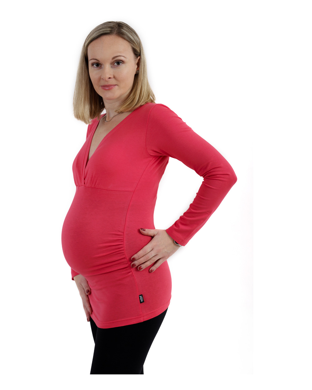 Maternity T-shirt/tunic Barbora, SALMON PINK