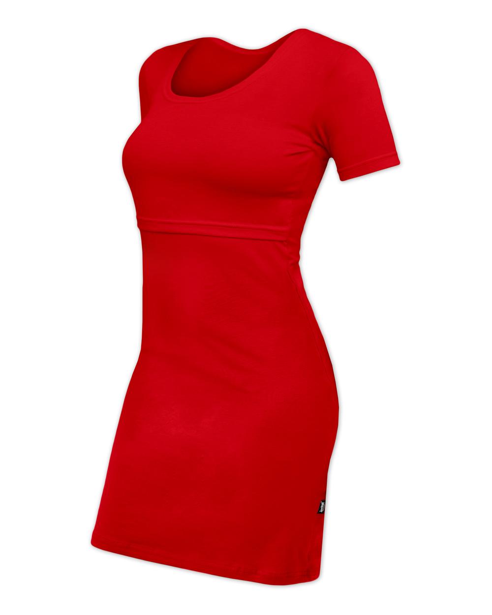 Kojicí šaty ELENA, krátký rukáv, červené